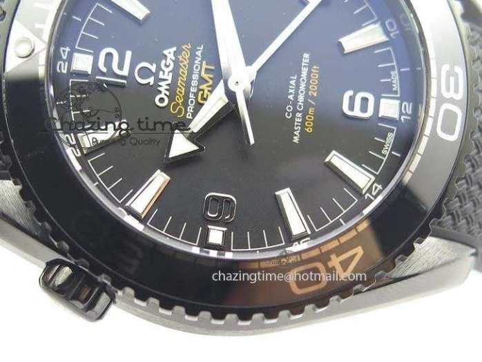 0407 Planet Ocean 45mm Real Ceramic BP-Maker Best Edition Black Dial On Nylon Rubber Strap A TopPick 8185